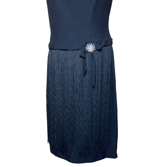 Vintage | Black Fringe Dress Flapper Costume XS - Picture 3 of 16